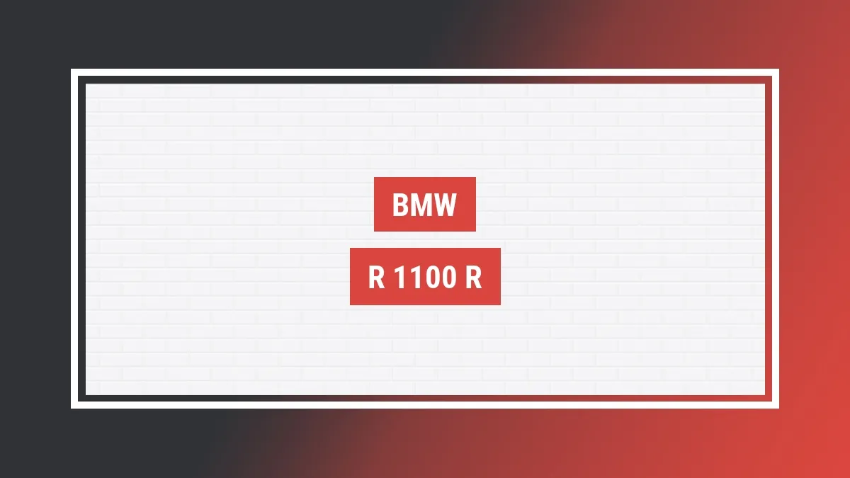 Imagem ilustrativa modelo R 1100 R Bmw