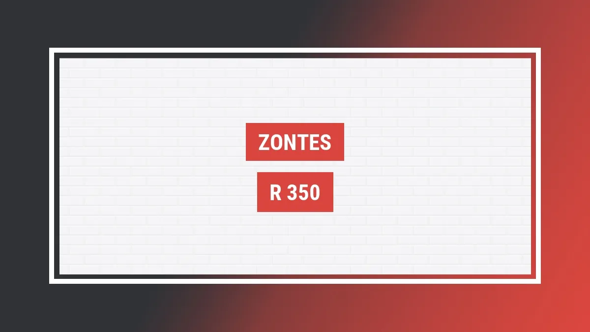 Imagem ilustrativa modelo R 350 Zontes