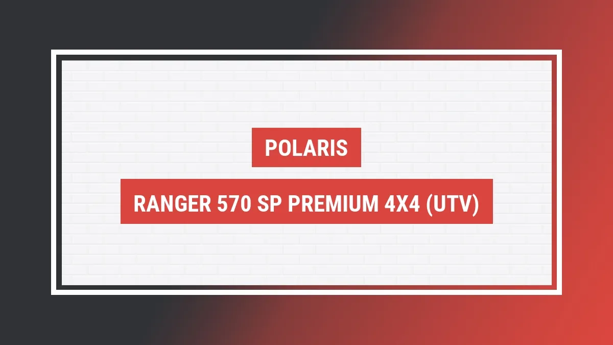 Imagem ilustrativa modelo Ranger 570 Sp Premium 4x4 (utv) Polaris