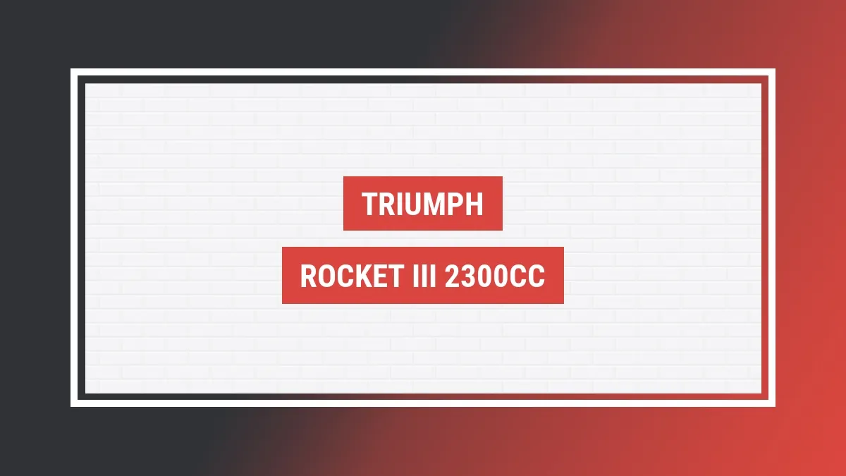 Imagem ilustrativa modelo Rocket Iii 2300cc Triumph