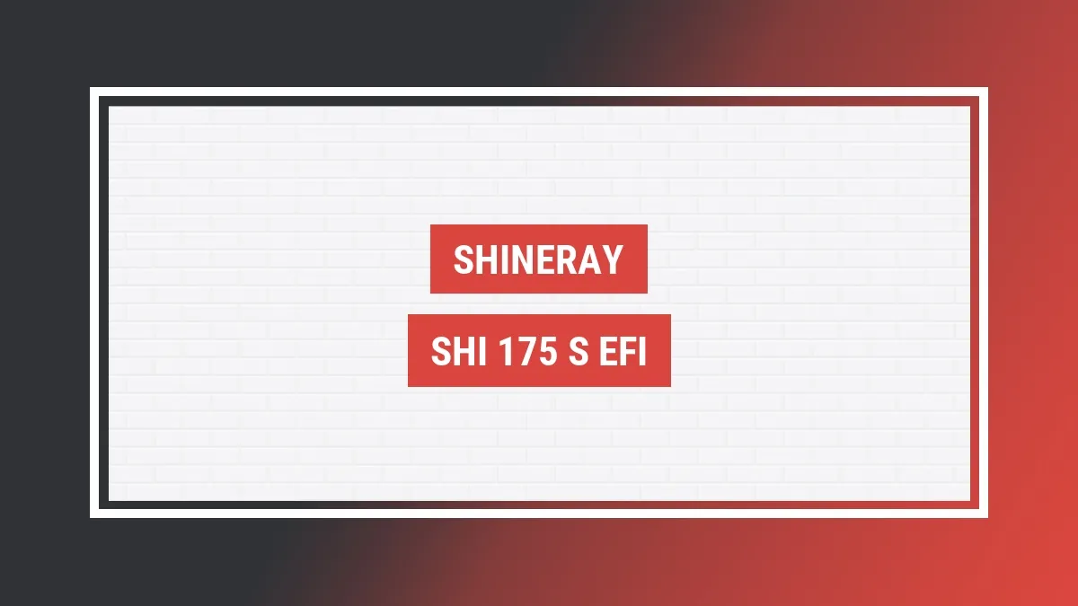 Imagem ilustrativa modelo Shi 175 S Efi Shineray