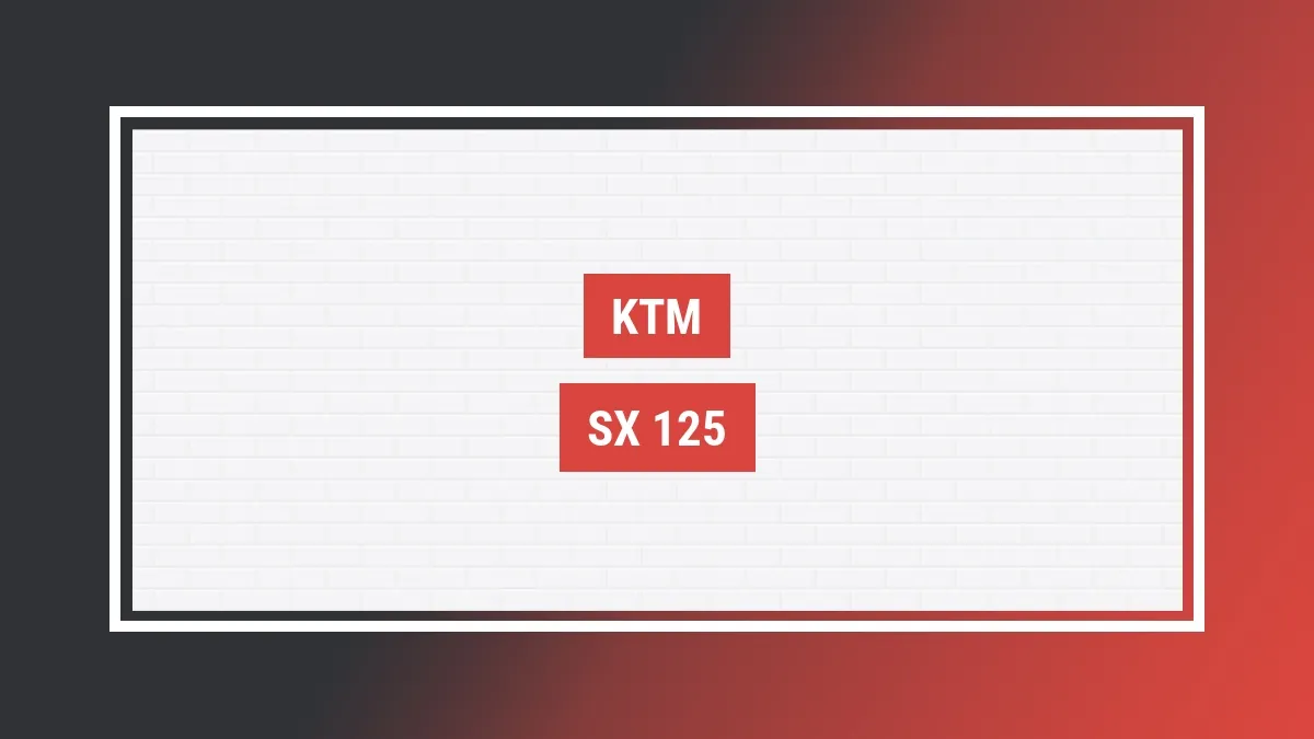 Imagem ilustrativa modelo Sx 125 Ktm