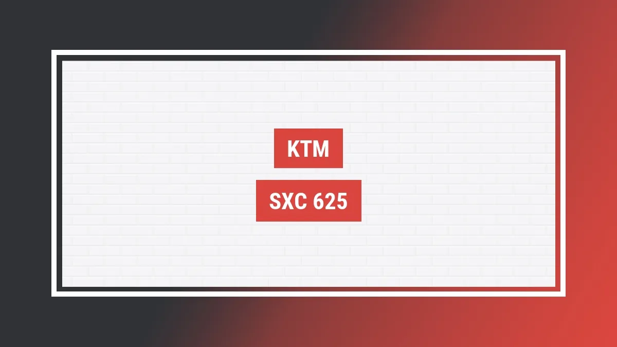Imagem ilustrativa modelo Sxc 625 Ktm