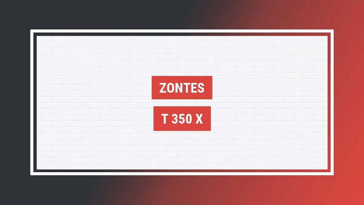 Imagem ilustrativa modelo T 350 X Zontes