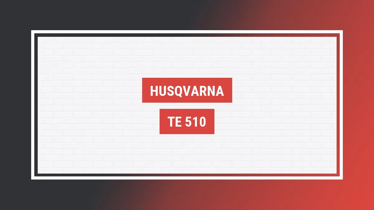 Imagem ilustrativa modelo Te 510 Husqvarna