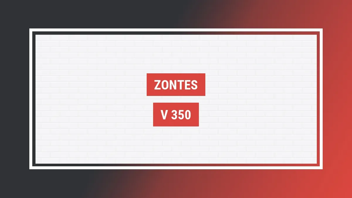 Imagem ilustrativa modelo V 350 Zontes