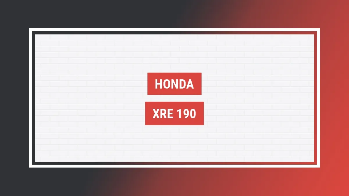 Imagem ilustrativa modelo Xre 190 Honda