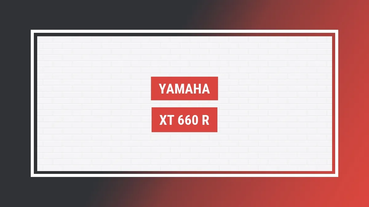 Imagem ilustrativa modelo Xt 660 R Yamaha
